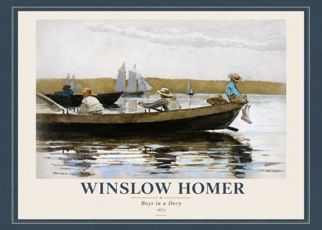 Winslow Homer Boys in a Dory II No2 - Plakát