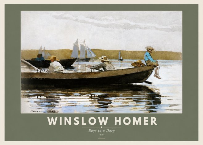 Winslow Homer Boys in a Dory II No3 - Plakát