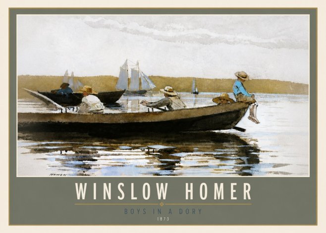 Winslow Homer Boys in a Dory II No5 - Plakát