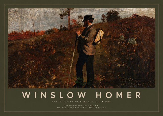 Winslow Homer The Veteran in a New Field No2 - Plakát