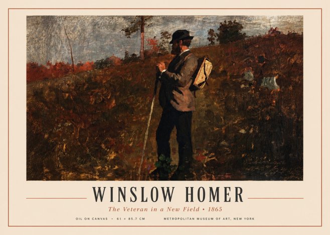Winslow Homer The Veteran in a New Field No3 - Plakát