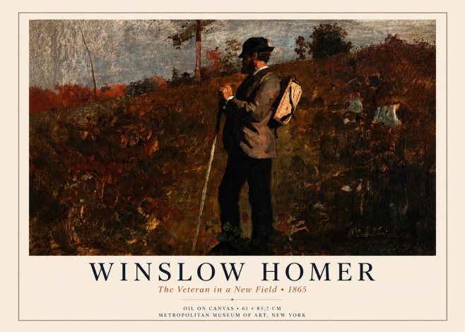 Winslow Homer The Veteran in a New Field No4 - Plakát