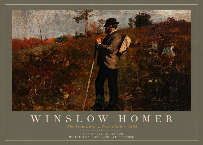 Winslow Homer The Veteran in a New Field No5 - Plakát