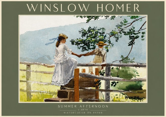 Winslow Homer Summer Afternoon No5 - Plakát