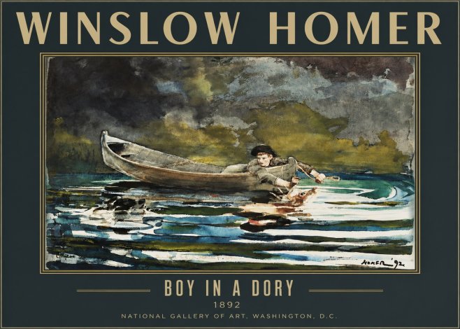 Winslow Homer Boy in a Dory No2 - Plakát