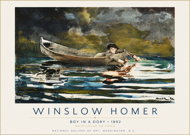 Winslow Homer Boy in a Dory No3 - Plakát