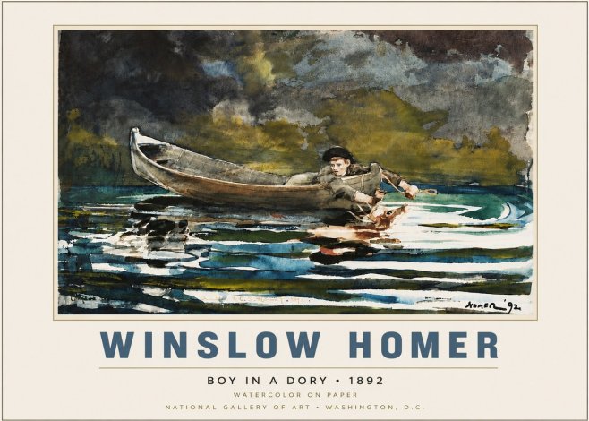 Winslow Homer Boy in a Dory No6 - Plakát