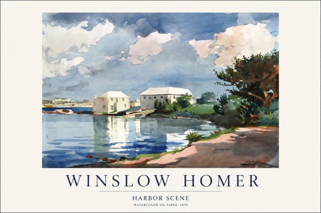 Winslow Homer Harbor Scene No1 - Plakát