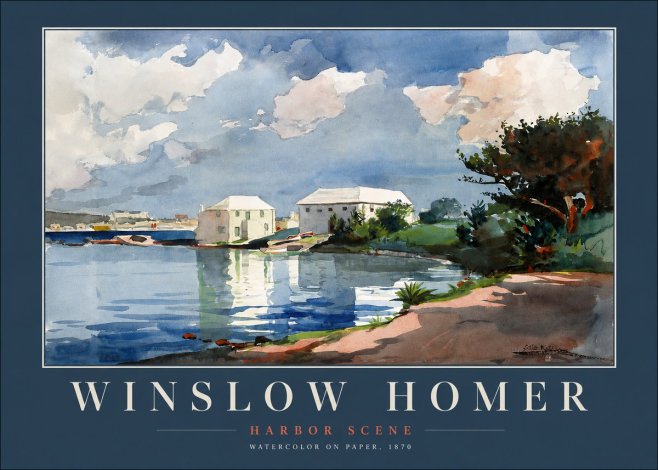 Winslow Homer Harbor Scene No2 - Plakát