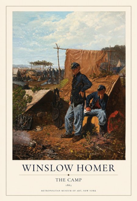 Winslow Homer The Camp No1 - Plakát