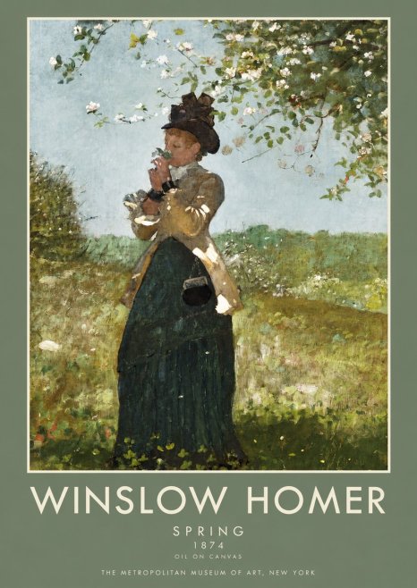 Winslow Homer Spring No2 - Plakát