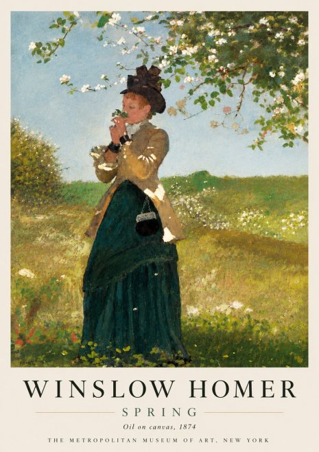 Winslow Homer Spring No4 - Plakát
