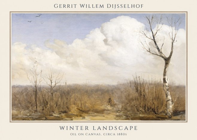 Gerrit Willem Dijsselhof Winter Landscape No1 - Plakát