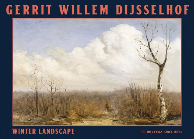 Gerrit Willem Dijsselhof Winter Landscape No2 - Plakát