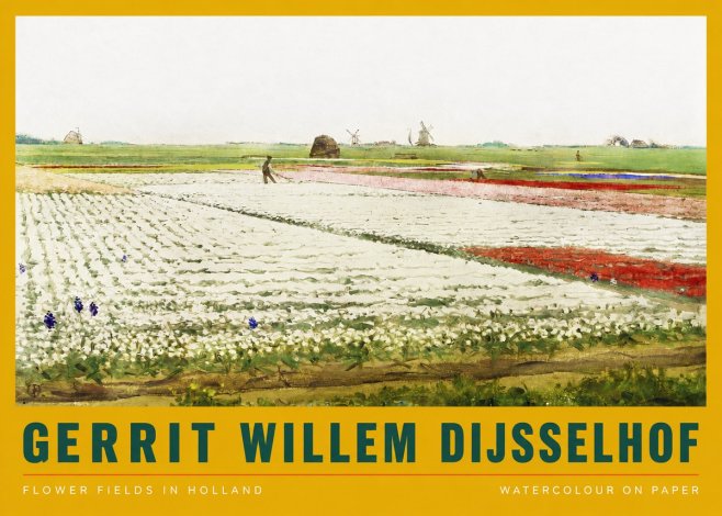 Gerrit Willem Dijsselhof Bulb Fields Near Hillegom No3 - Plakát