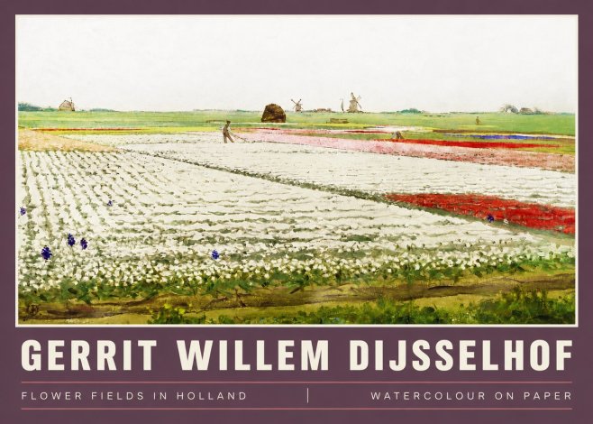 Gerrit Willem Dijsselhof Bulb Fields Near Hillegom No4 - Plakát