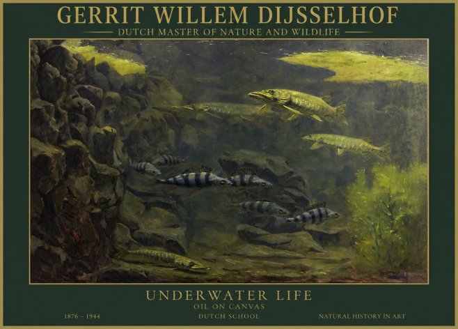 Gerrit Willem Dijsselhof Underwater Life No1 - Plakát
