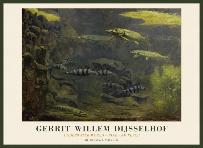 Gerrit Willem Dijsselhof Underwater Life No2 - Plakát