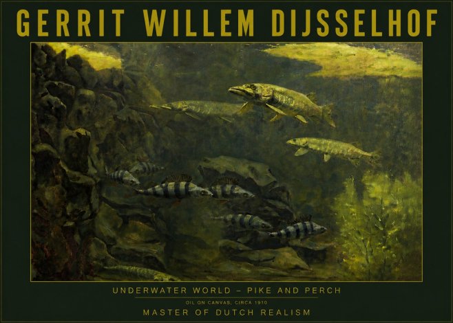Gerrit Willem Dijsselhof Underwater Life No6 - Plakát