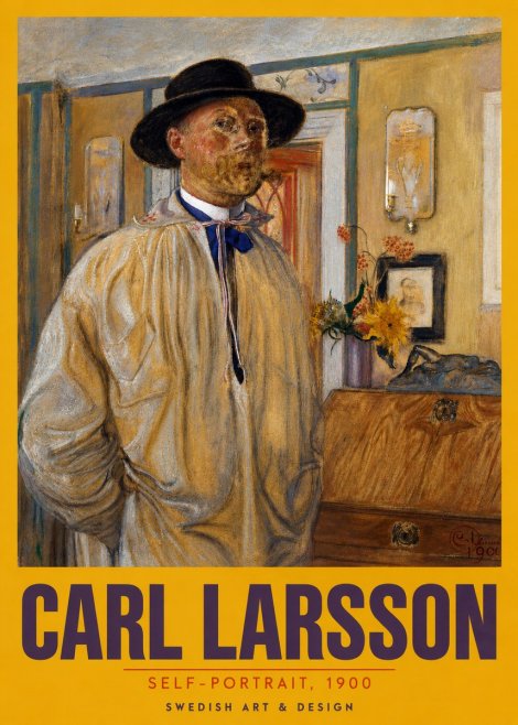 Carl Larsson Self-portrait No5 - Plakát