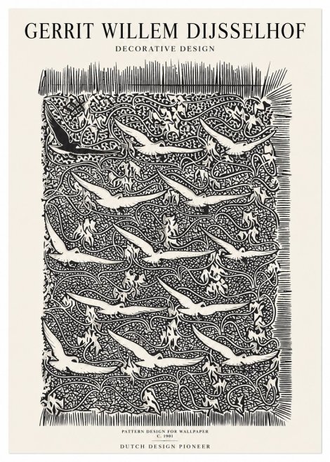 Gerrit Willem Dijsselhof Decorative Design No1 - Plakát