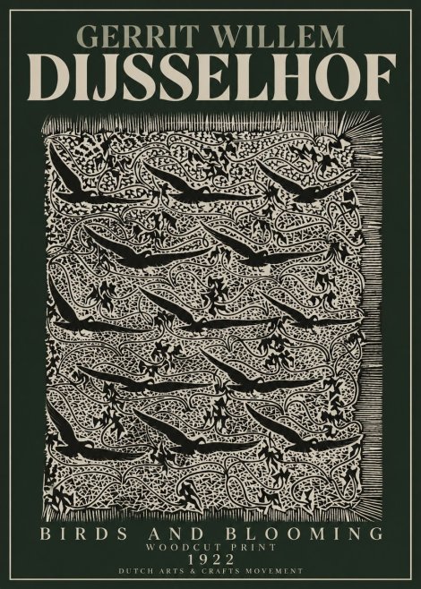 Gerrit Willem Dijsselhof Decorative Design No4 - Plakát