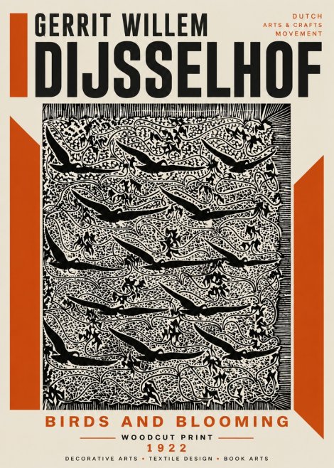 Gerrit Willem Dijsselhof Decorative Design No6 - Plakát