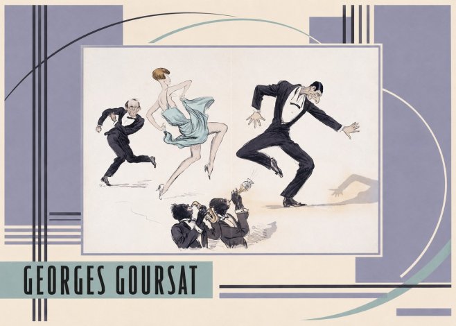 Georges Goursat Jazz Age Revelry No3 - Plakát