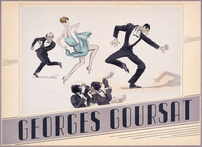 Georges Goursat Jazz Age Revelry No4 - Plakát