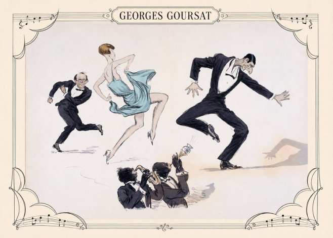 Georges Goursat Jazz Age Revelry No6 - Plakát