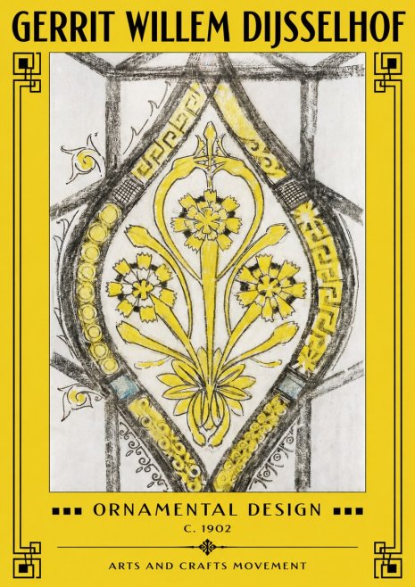 Gerrit Willem Dijsselhof Ornamental Design No2 - Plakát
