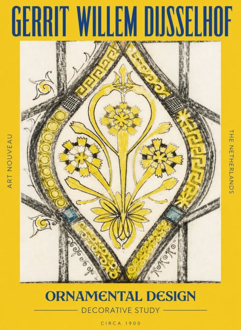 Gerrit Willem Dijsselhof Ornamental Design No6 - Plakát
