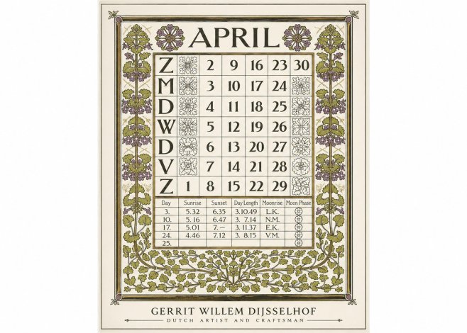 Gerrit Willem Dijsselhof April No1 - Plakát