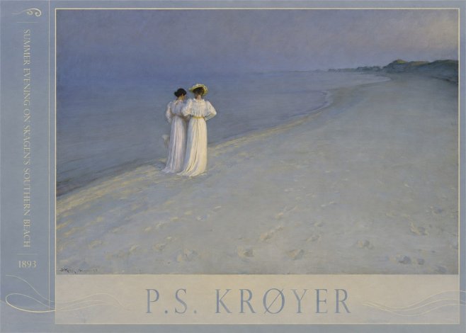 P.S. Krøyer Summer Evening on Skagen's Southern Beach No2 - Plakát