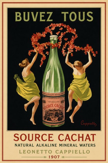 Leonetto Cappiello Source Cachat No5 - Plakát