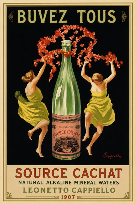 Leonetto Cappiello Source Cachat No6 - Plakát