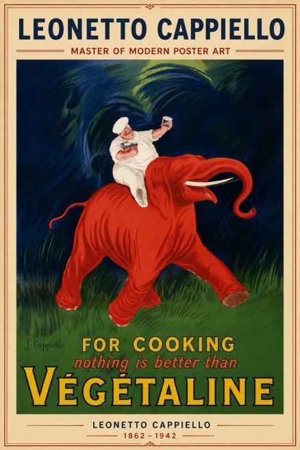 Leonetto Cappiello Végétaline No5 - Plakát