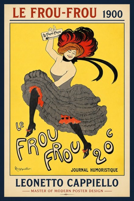 Leonetto Cappiello Le Frou-frou No2 - Plakát