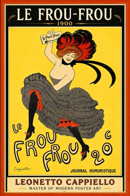 Leonetto Cappiello Le Frou-frou No6 - Plakát