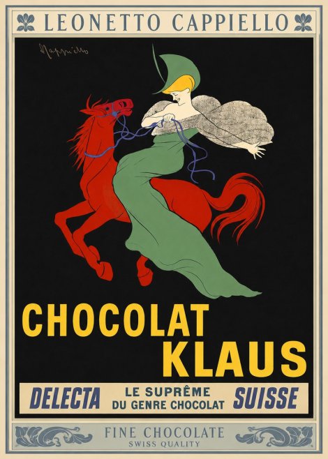 Leonetto Cappiello Chocolat Klaus No3 - Plakát