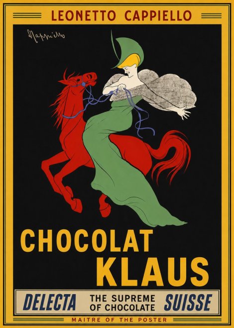 Leonetto Cappiello Chocolat Klaus No4 - Plakát