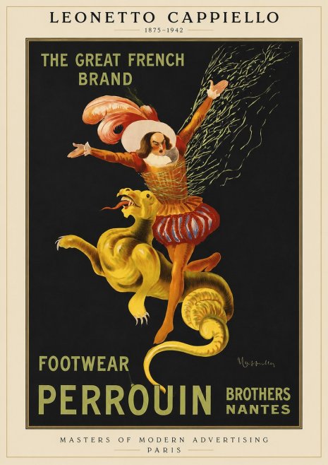 Leonetto Cappiello Footwear Perrouin No1 - Plakát
