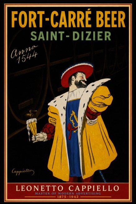 Leonetto Cappiello Fort-carré Beer Saint-dizier No3 - Plakát