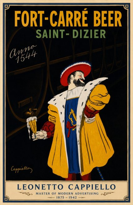 Leonetto Cappiello Fort-carré Beer Saint-dizier No5 - Plakát