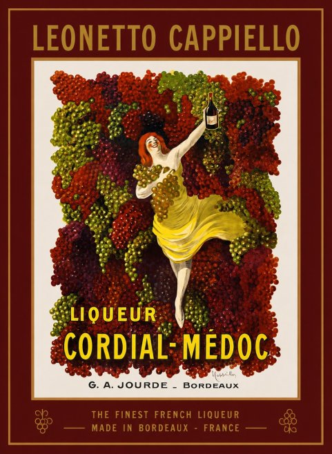 Leonetto Cappiello Liqueur Cordial-médoc No1 - Plakát