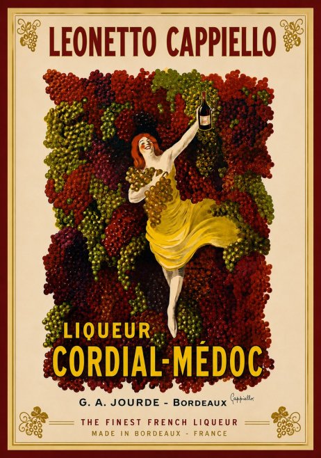 Leonetto Cappiello Liqueur Cordial-médoc No6 - Plakát
