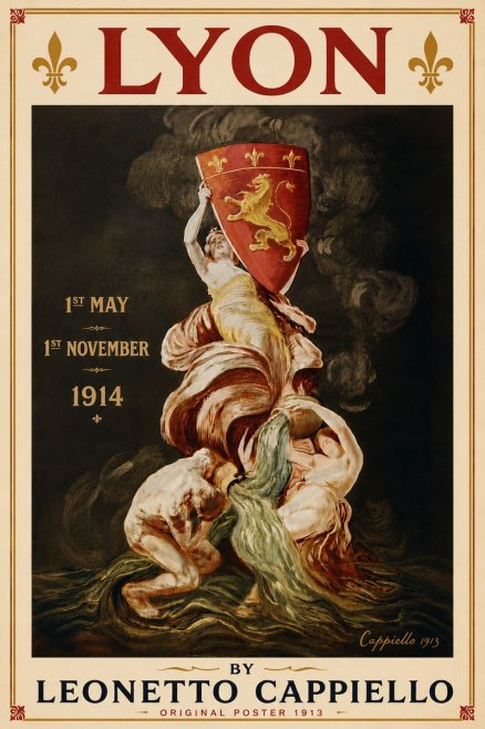 Leonetto Cappiello Lyon No6 - Plakát