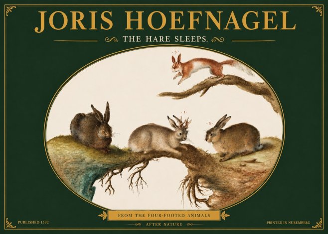 Joris Hoefnagel Lepvs Dormit No4 - Plakát