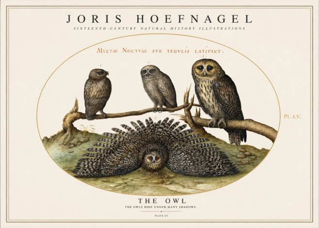 Joris Hoefnagel Noctva Volat No5 - Plakát
