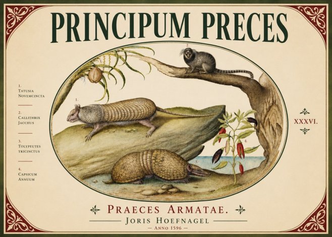 Joris Hoefnagel Praeces Armatae. No6 - Plakát